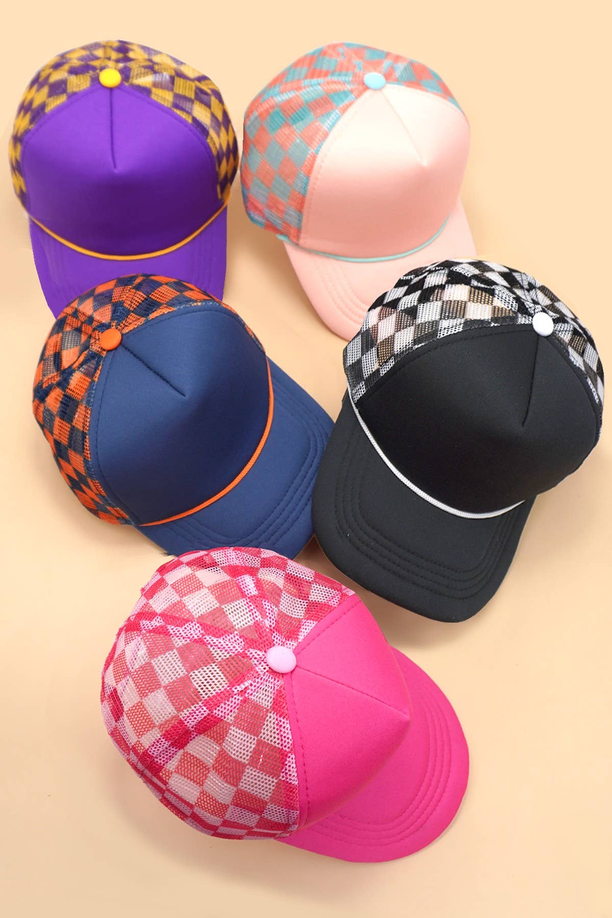 TRUCKER HAT CHECKER FOAM