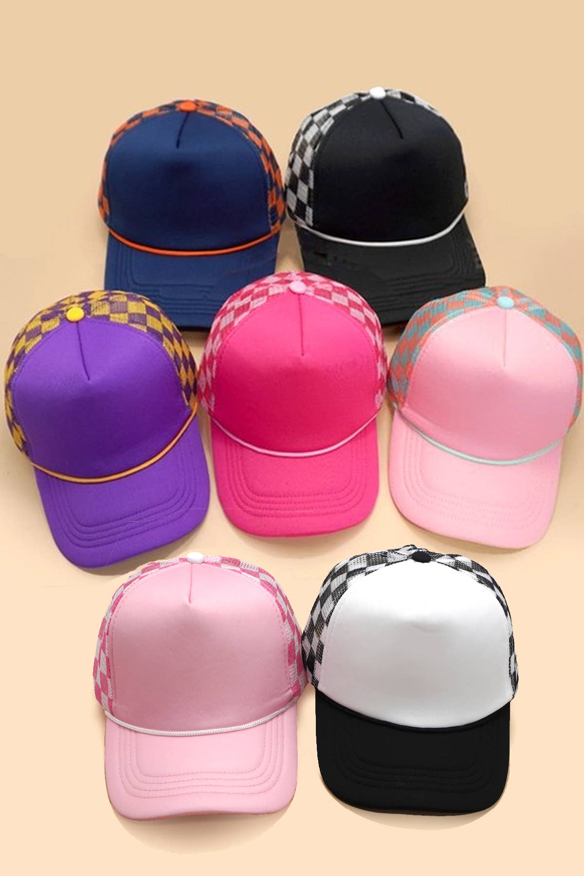 TRUCKER HAT CHECKER FOAM