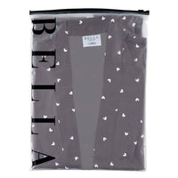 Ruffled Satin Robe - Hearts