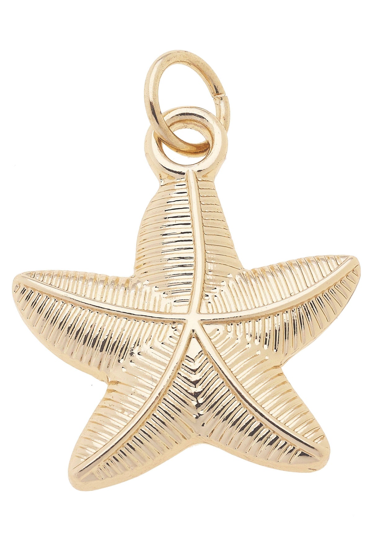 Starfish Charm in Shiny Gold
